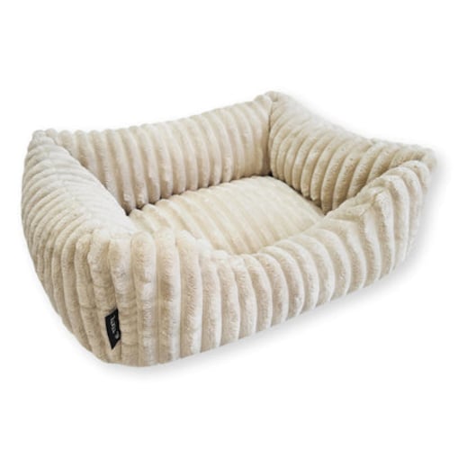 Pluszowe legowisko dla psa BELLA, 90x70 cm, Beż