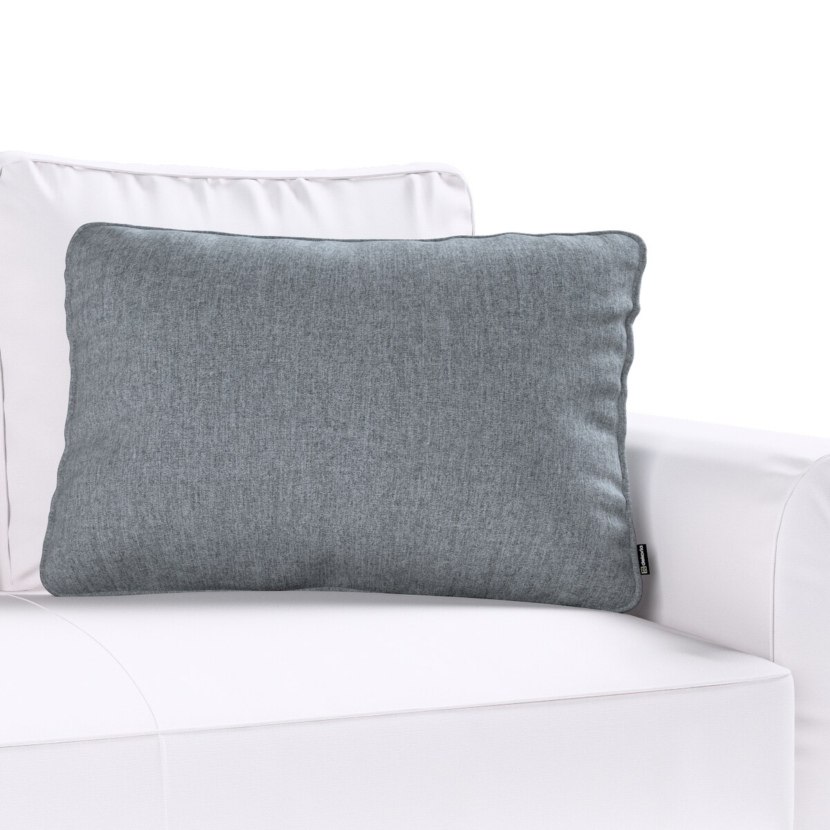 Poszewka Gabi na poduszkę prostokątna 60x40 grafitowo - szary szenil