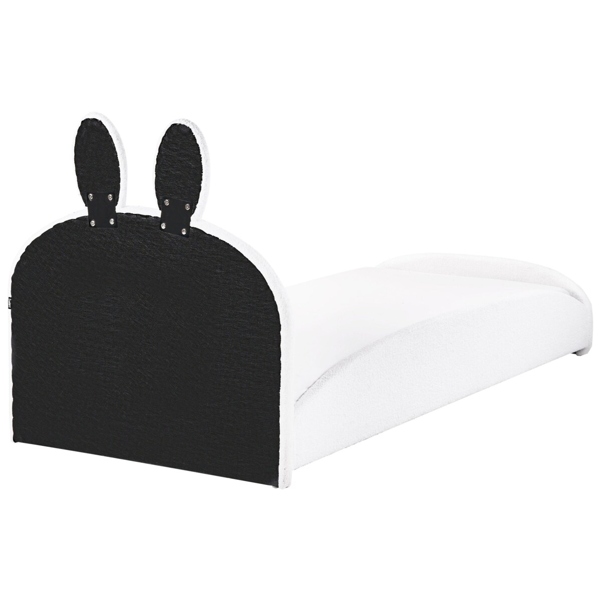 Łóżko Boucle PERROS 90 x 200 cm Złamana biel