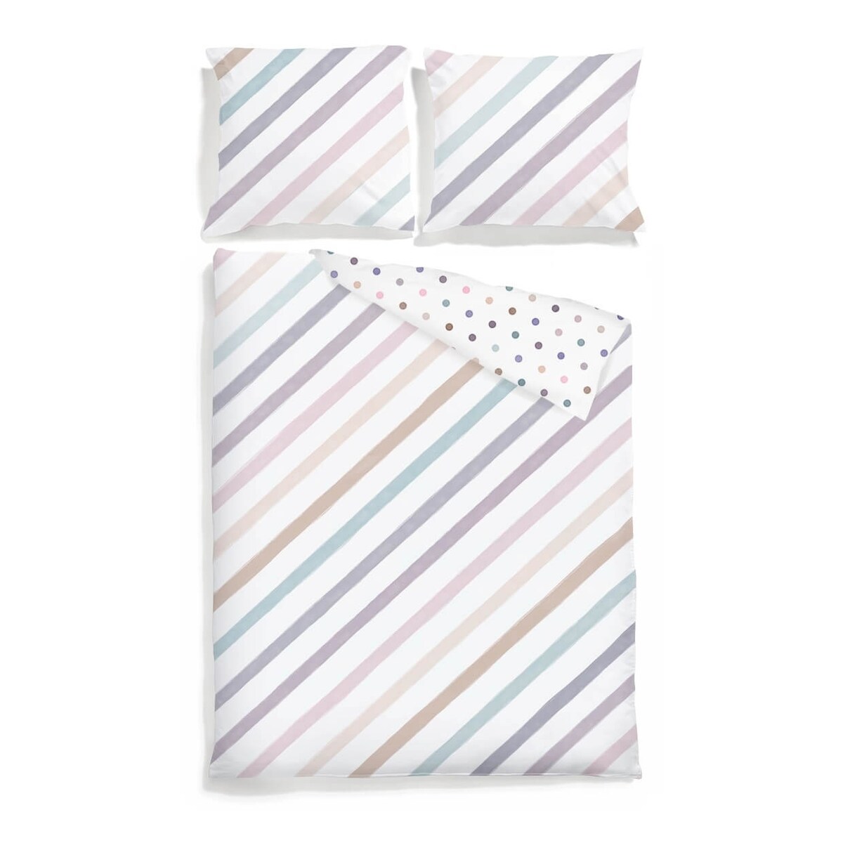 Pościel dwustronna Pastelowe duo 140/200 + 70/80 cm