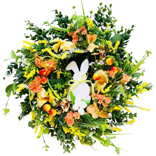 Wianek wielkanocny 45 cm stroik wiosenny XXL