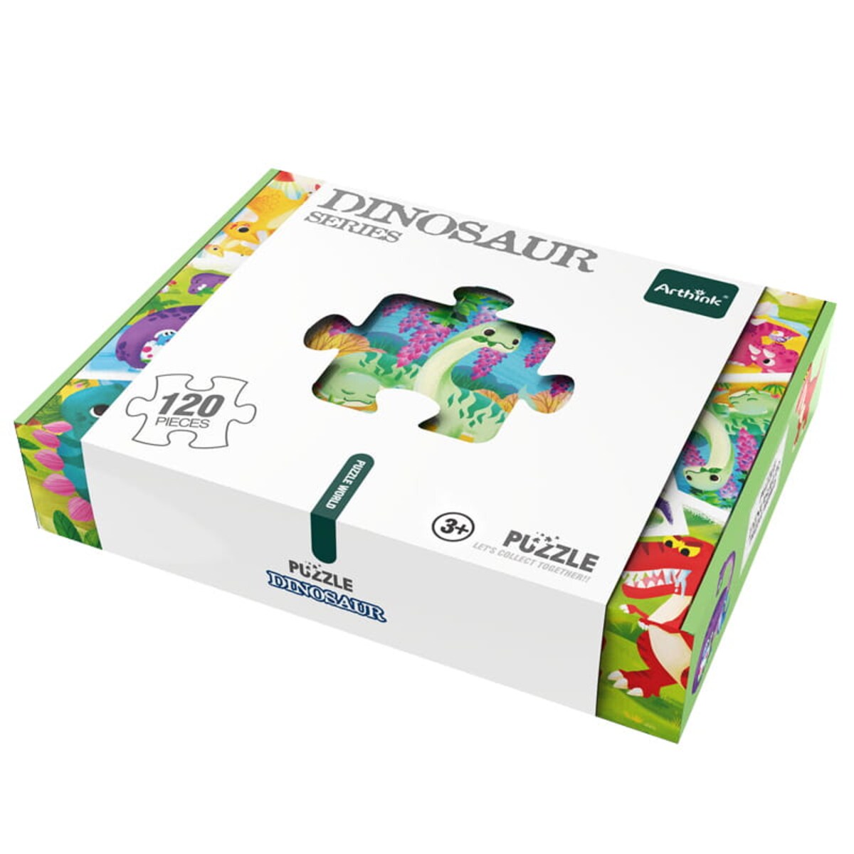 Puzzle edukacyjne - DINOZAURY - 120 el.