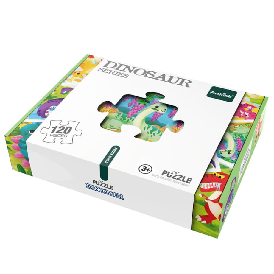 Puzzle edukacyjne - DINOZAURY - 120 el.