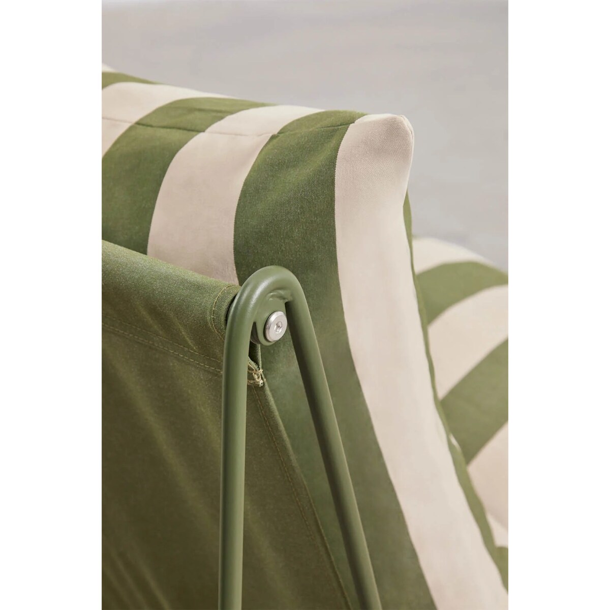 Fotel ogrodowo-domowy Amaro paski beżowo-oliwkowy