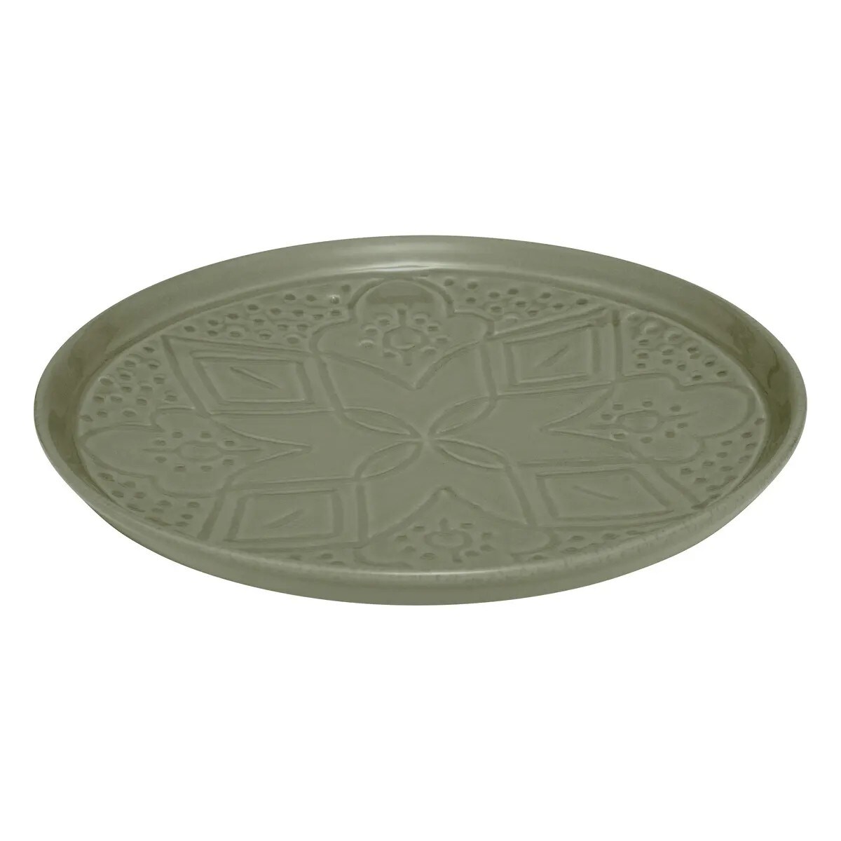 Komplet 6 talerzy deserowych Sienna zielone 20 cm