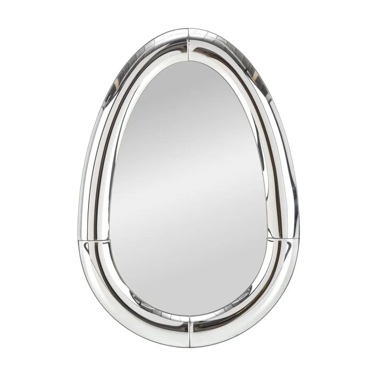 Lustro dekoracyjne IVORY 120x80cm srebrne