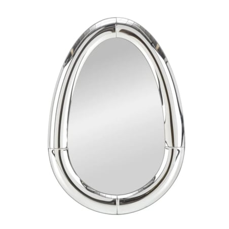 Lustro dekoracyjne IVORY 120x80cm srebrne