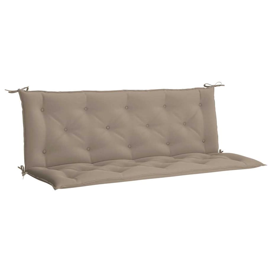 vidaXL Poduszka na ławkę ogrodową, taupe, 150x(50+50)x7 cm