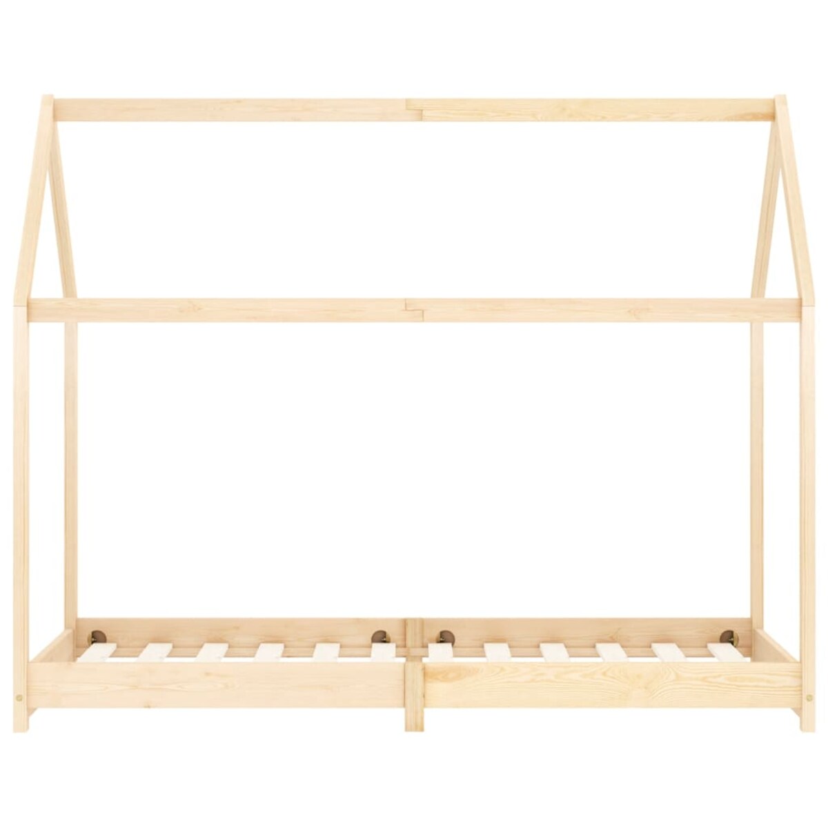 vidaXL Rama łóżka dziecięcego, lite drewno sosnowe, 90 x 200 cm