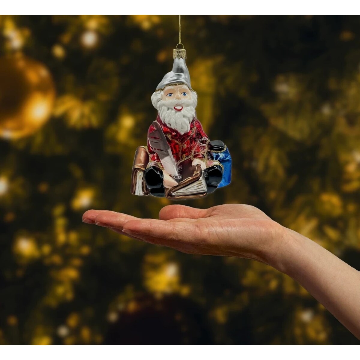 Bombka choinkowa: Mądry Skrzat Pisarz