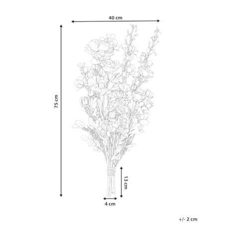 Bukiet sztucznych kwiatów GRADIL 75 cm Kolorowy