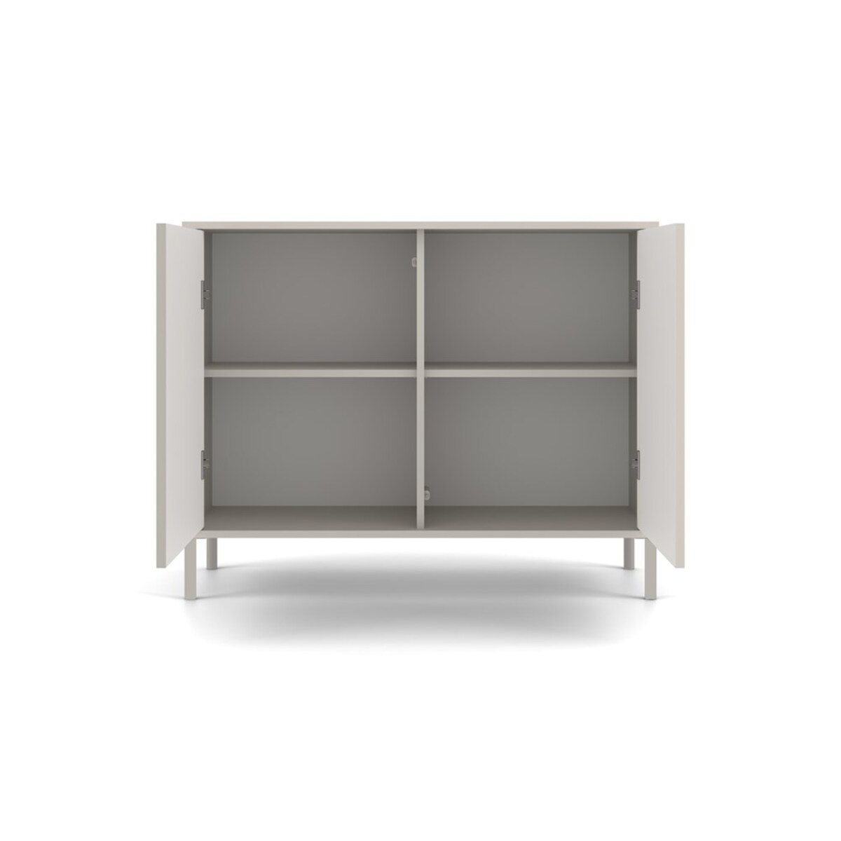 Komoda KAMARO 2D SLIM KASZMIR Lamele Front Ryflowany