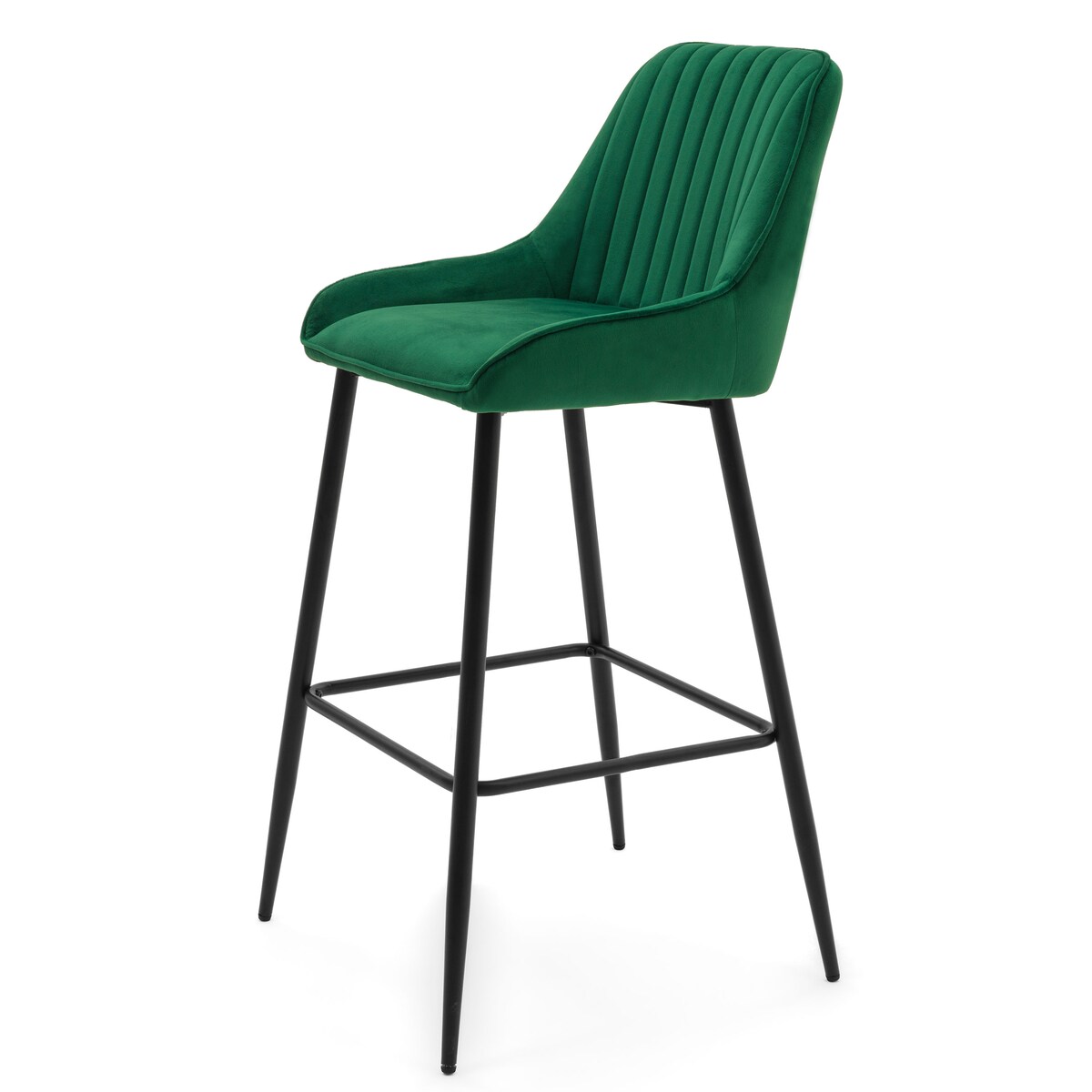 Hoker tapicerowany welurowy do salonu jadalni barowy glamour PASSO