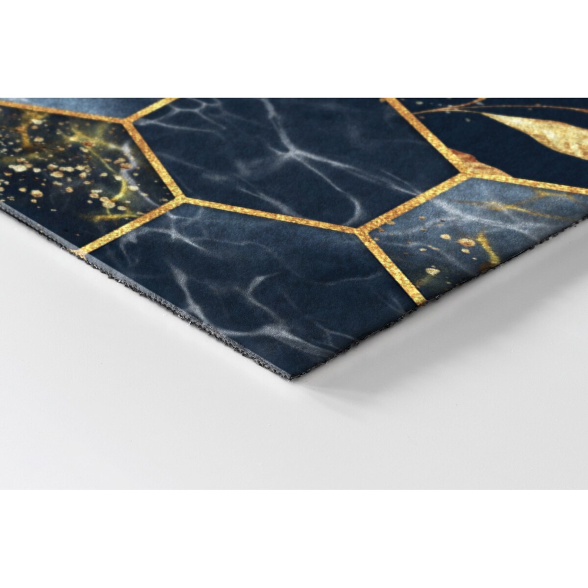 Wycieraczka zewnętrzna XXL Złote sześciokąty 150x100cm