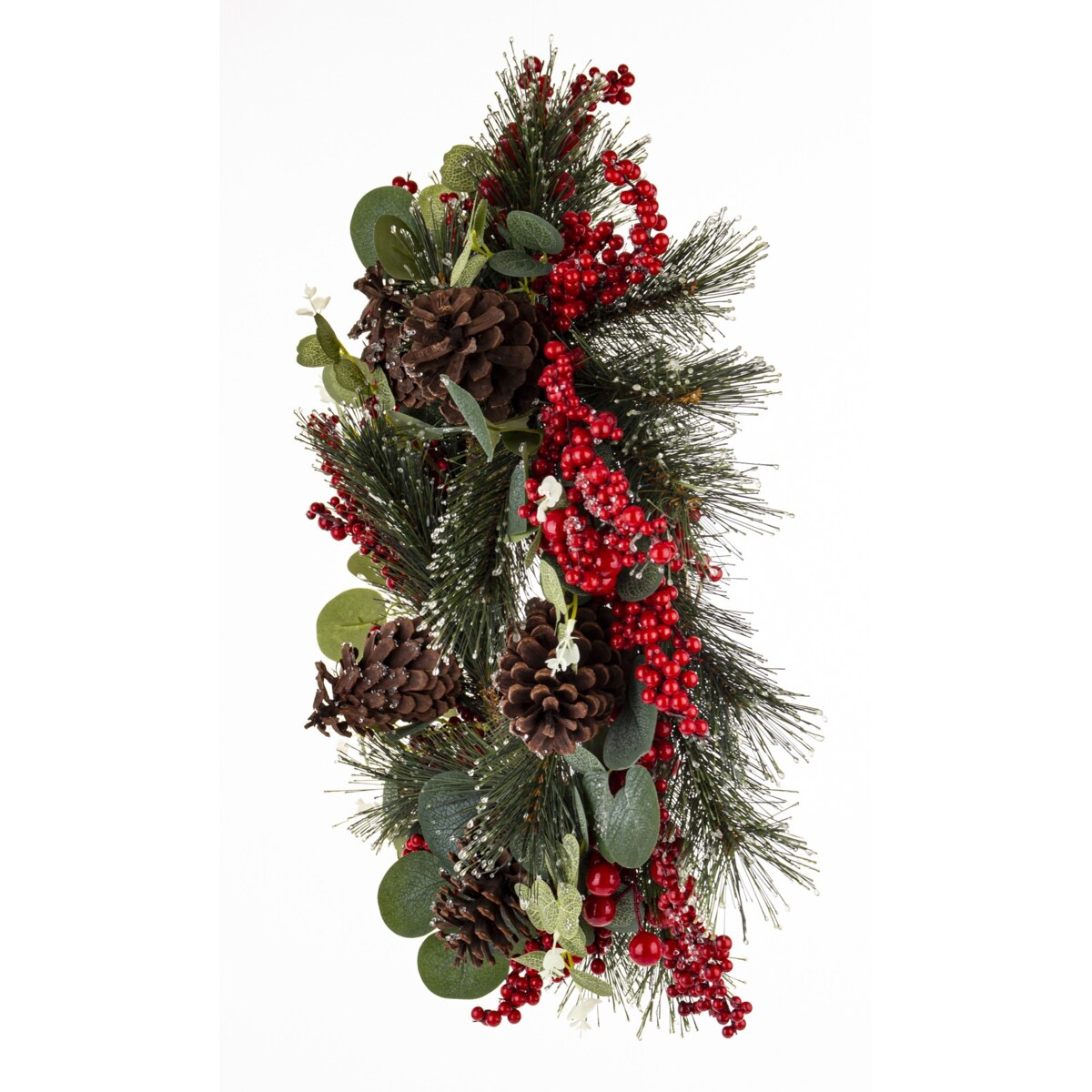 Wianek świąteczny zimowy z jagodami Ø 55 x 15 cm