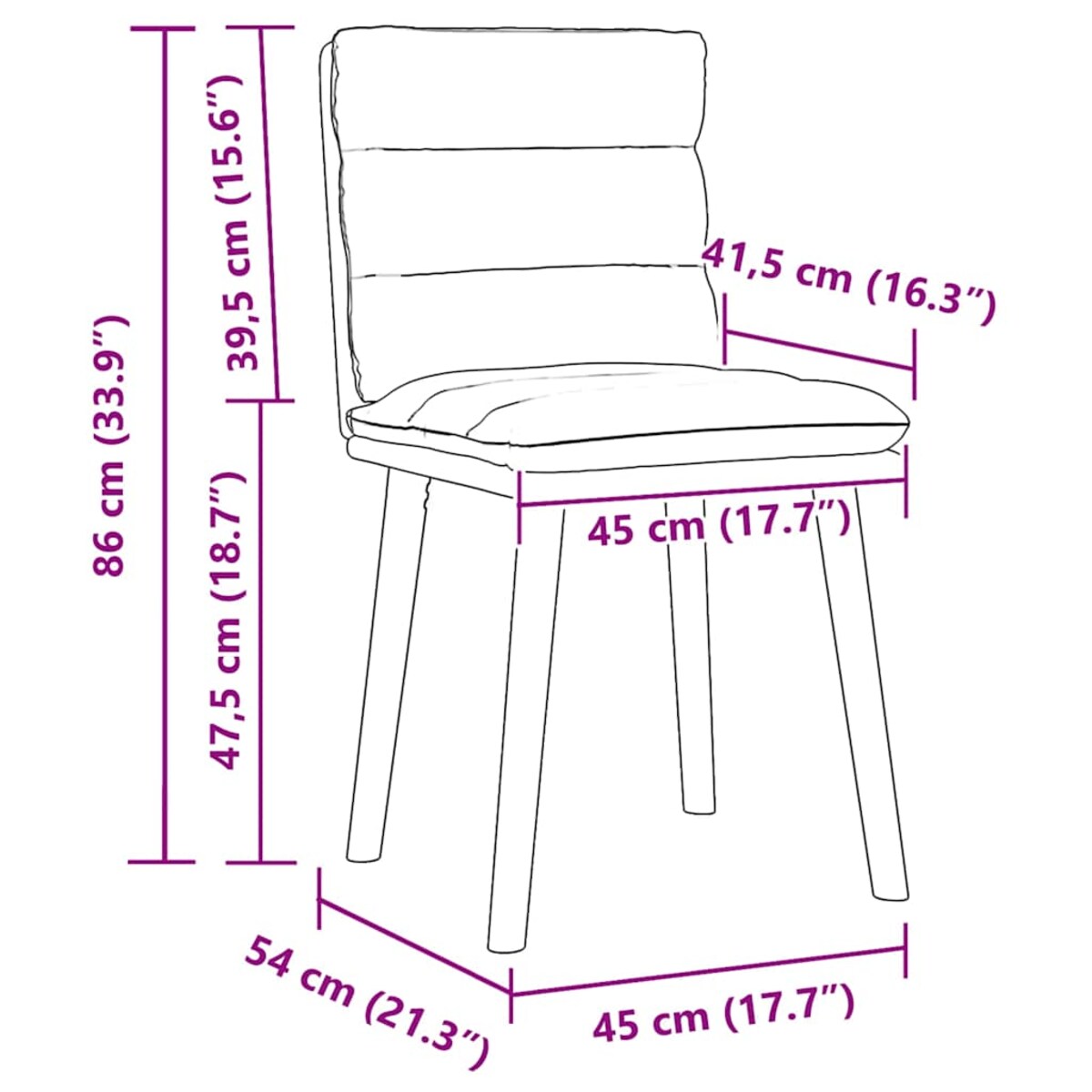 vidaXL Krzesła stołowe, 2 szt., lniane