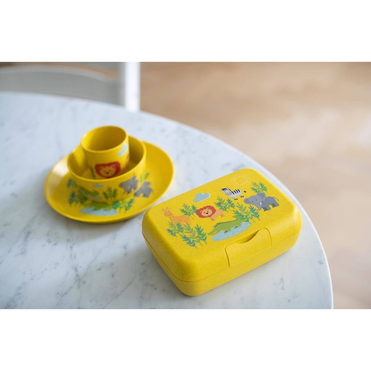 Zestaw obiadowy dla dzieci, z tworzywa organic, KOZIOL