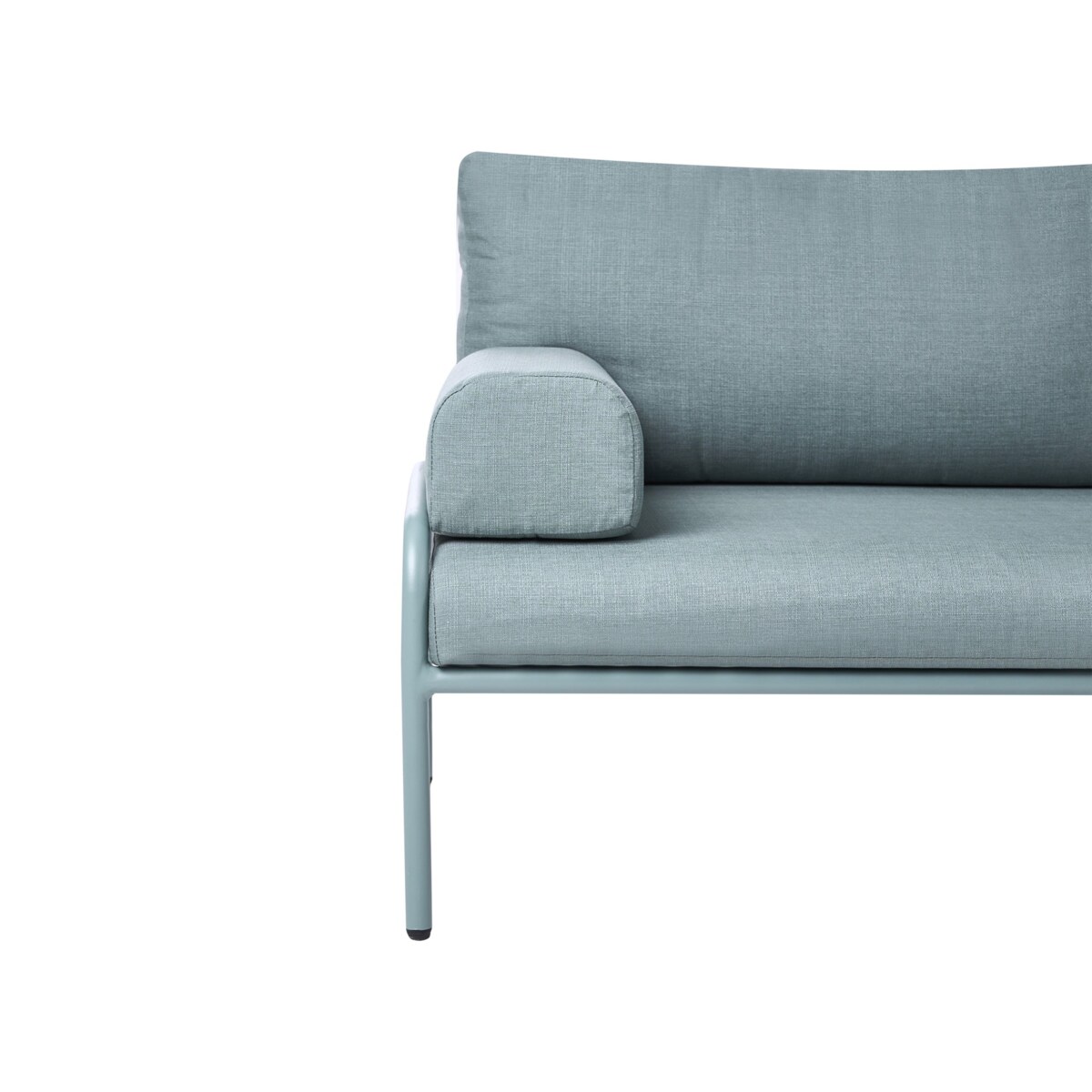 Sofa ogrodowa dla 2 osób SOLOFRA Metal Miętowy