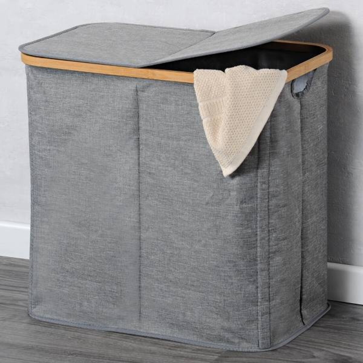 Kosz na pranie, dwukomorowy, KESPER