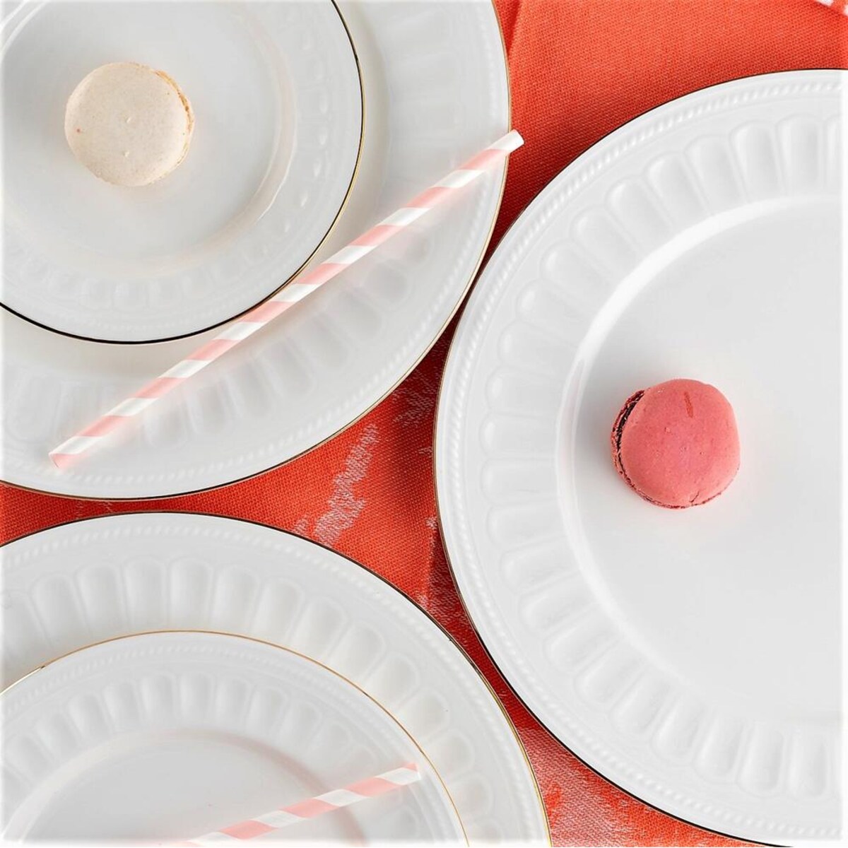 VILLA ITALIA Serwis obiadowy na 6 osób porcelanowy złota linia MESYNA GOLD