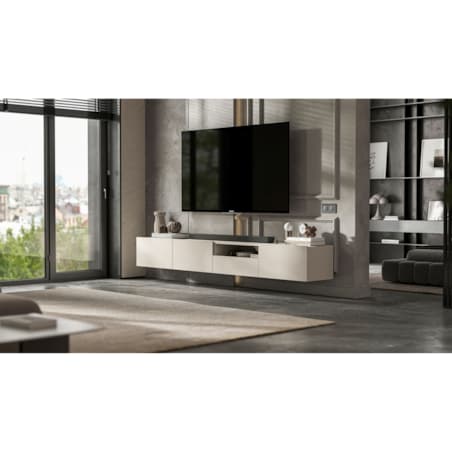 Wisząca Szafka RTV Komoda Loft Kaszmir MAT szuflada 120 cm