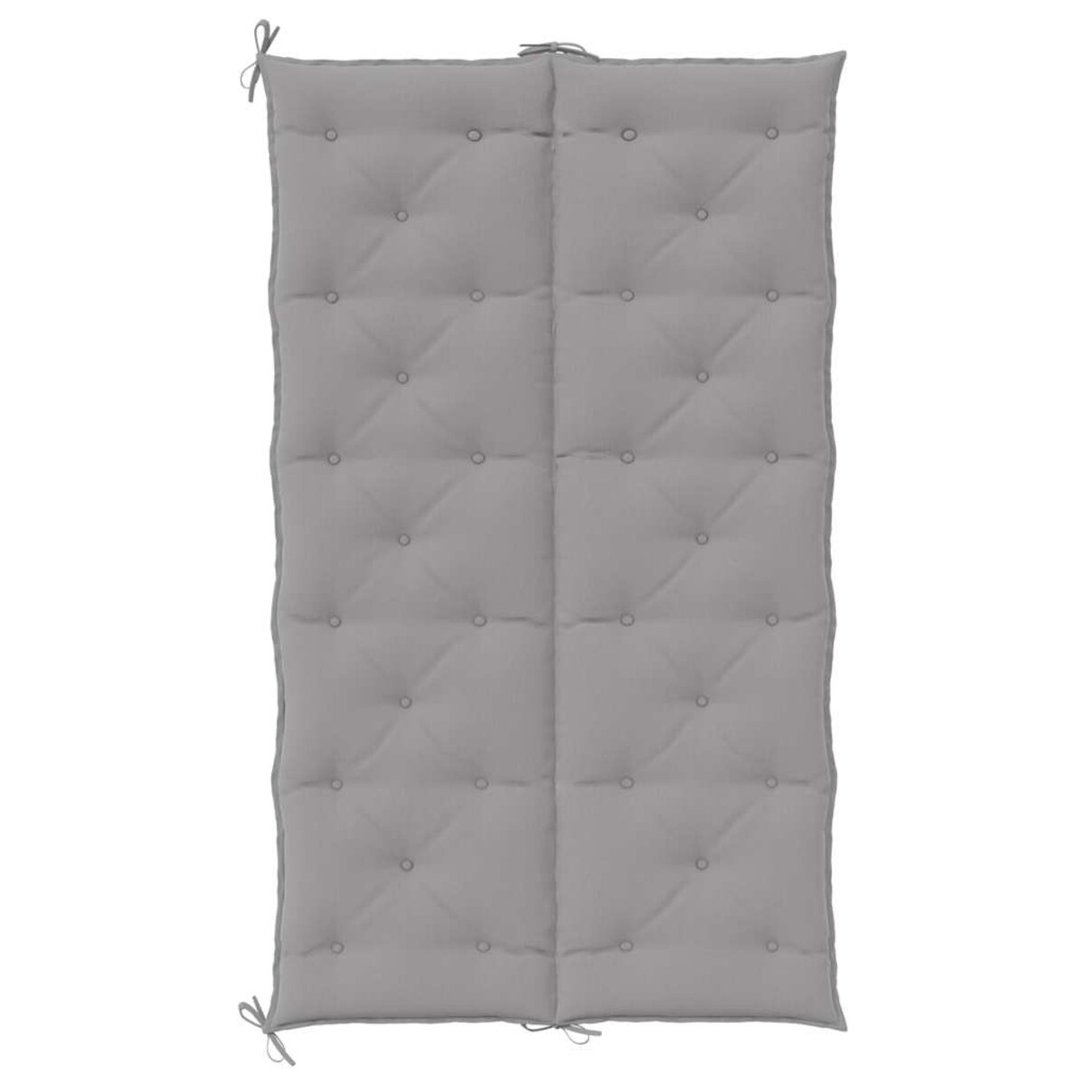 vidaXL Poduszka na ławkę ogrodową, szara, 180x(50+50)x7 cm