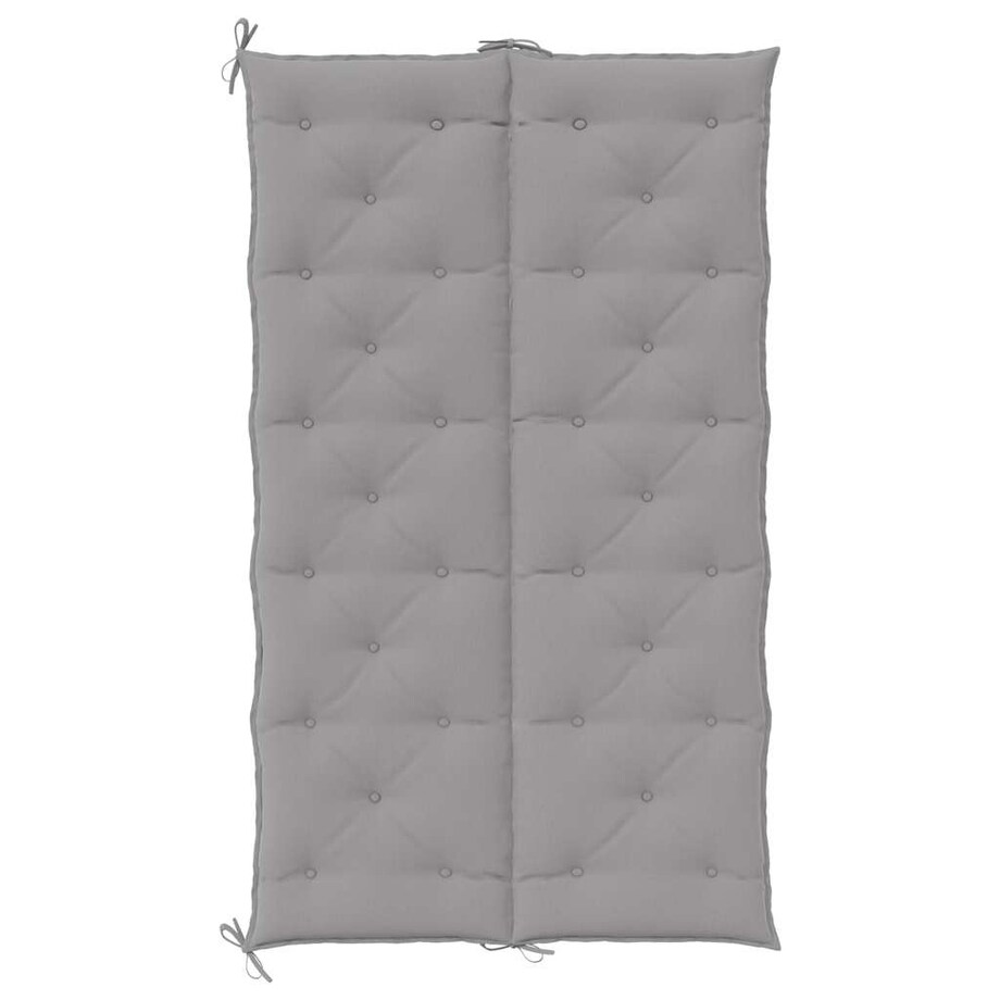 vidaXL Poduszka na ławkę ogrodową, szara, 180x(50+50)x7 cm