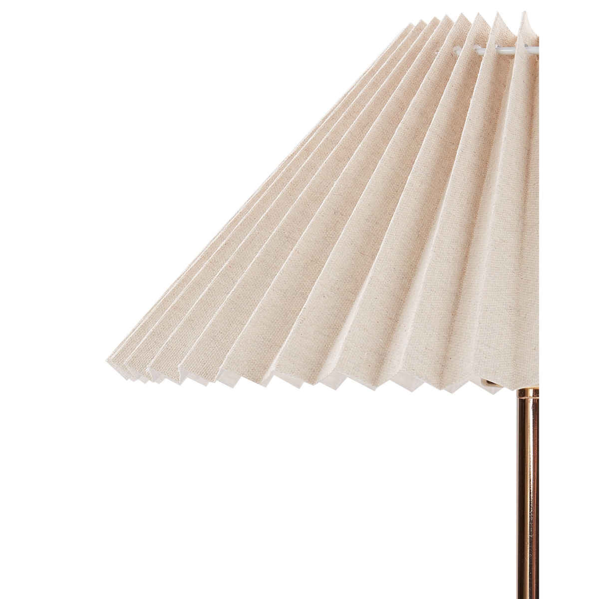 Lampa stołowa lniana beżowa BALUARTE