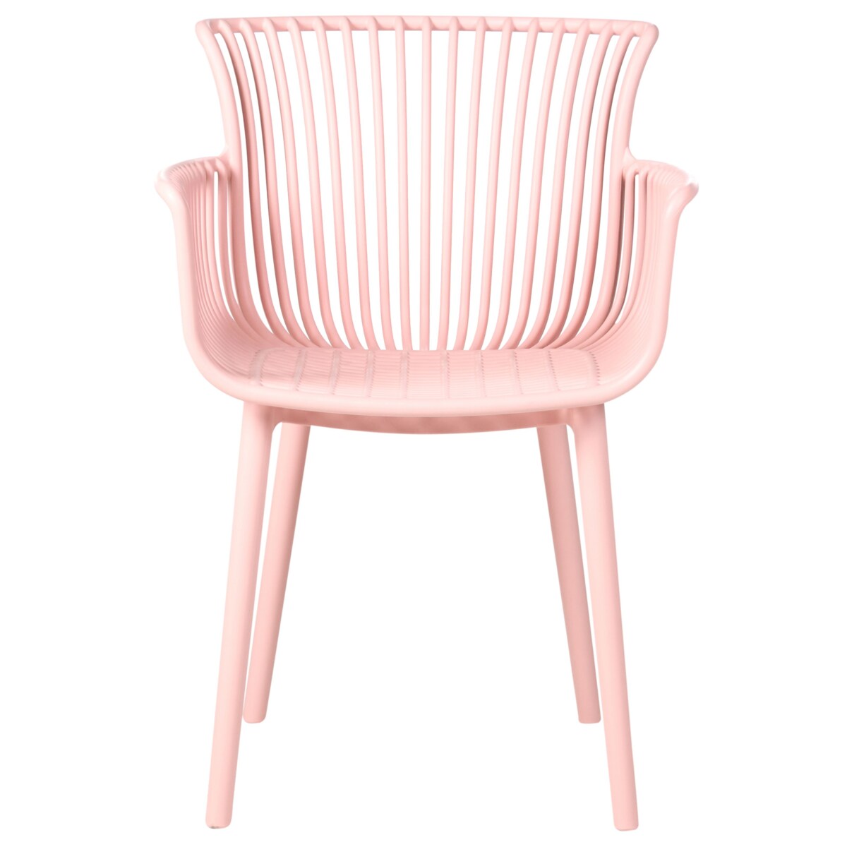Zestaw 4 krzeseł ogrodowych PESARO Różowy
