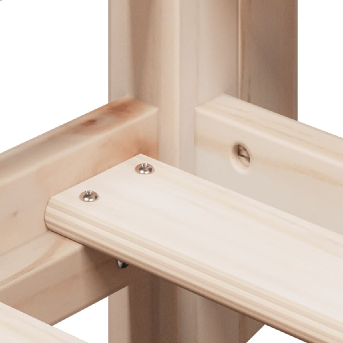 vidaXL Łóżko piętrowe bez materaca, 90x200 cm, lite drewno sosnowe