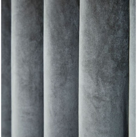 Zasłony welurowe 140x250 na przelotkach kółkach szare