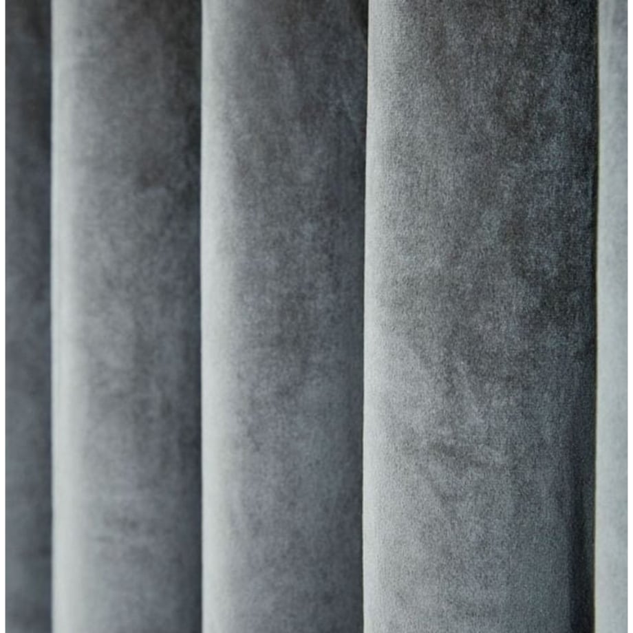 Zasłony welurowe 140x250 na przelotkach kółkach szare