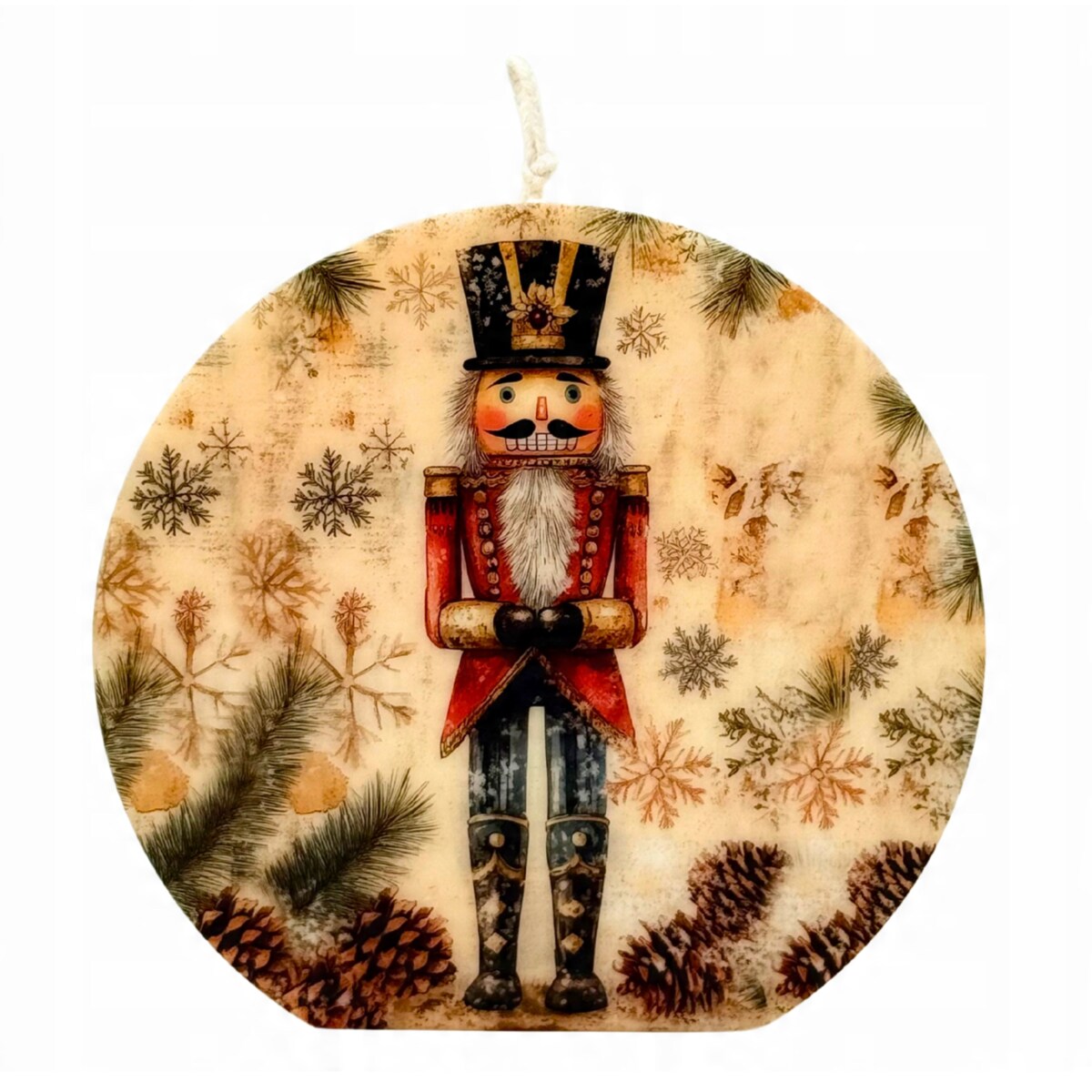 Dziadek do Orzechów Prezent Święta Dekoracja Świąteczna Świeca Sojowa EKO