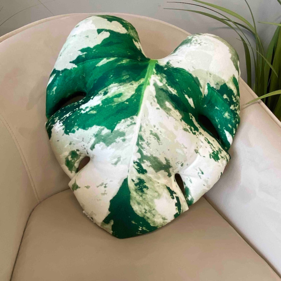 Poduszka Liść Monstera Variegata