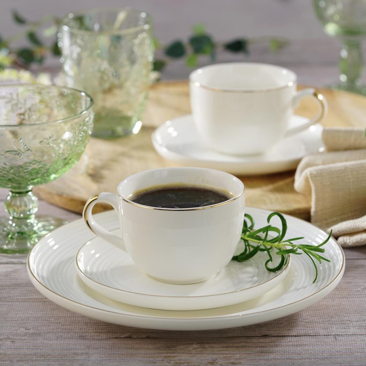 VILLA ITALIA Komplet filiżanek porcelanowych 180 ml 6 sztuk RIANON