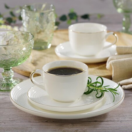 VILLA ITALIA Komplet filiżanek porcelanowych 180 ml 6 sztuk RIANON