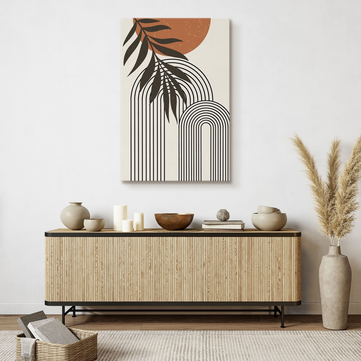 Obraz Gałązka Palmowa Abstrakcja Boho Style 30x40cm