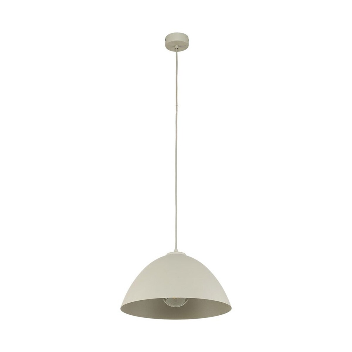 Lampa wisząca FARO BEIGE 5899 TK Lighting beżowa E27 34 cm regulowana do salonu sypialni jadalni