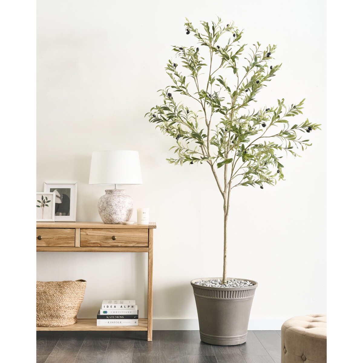 Sztuczna roślina OLIVE TREE 178 cm Zielony