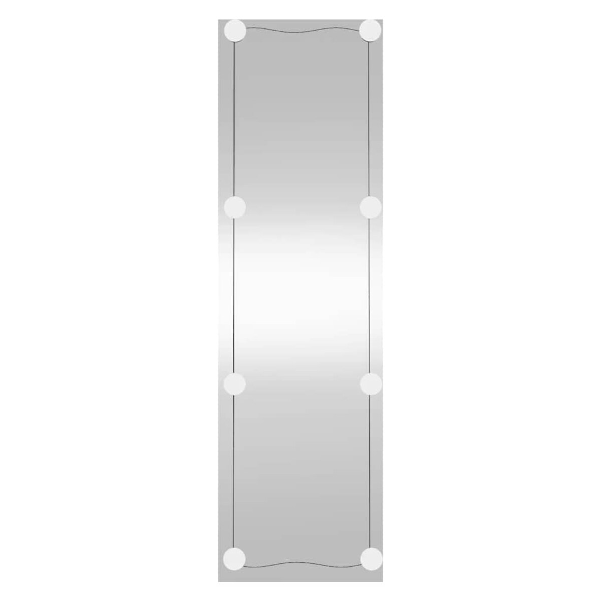 vidaXL Lustro ścienne z LED, 30x100 cm, szklane, prostokątne