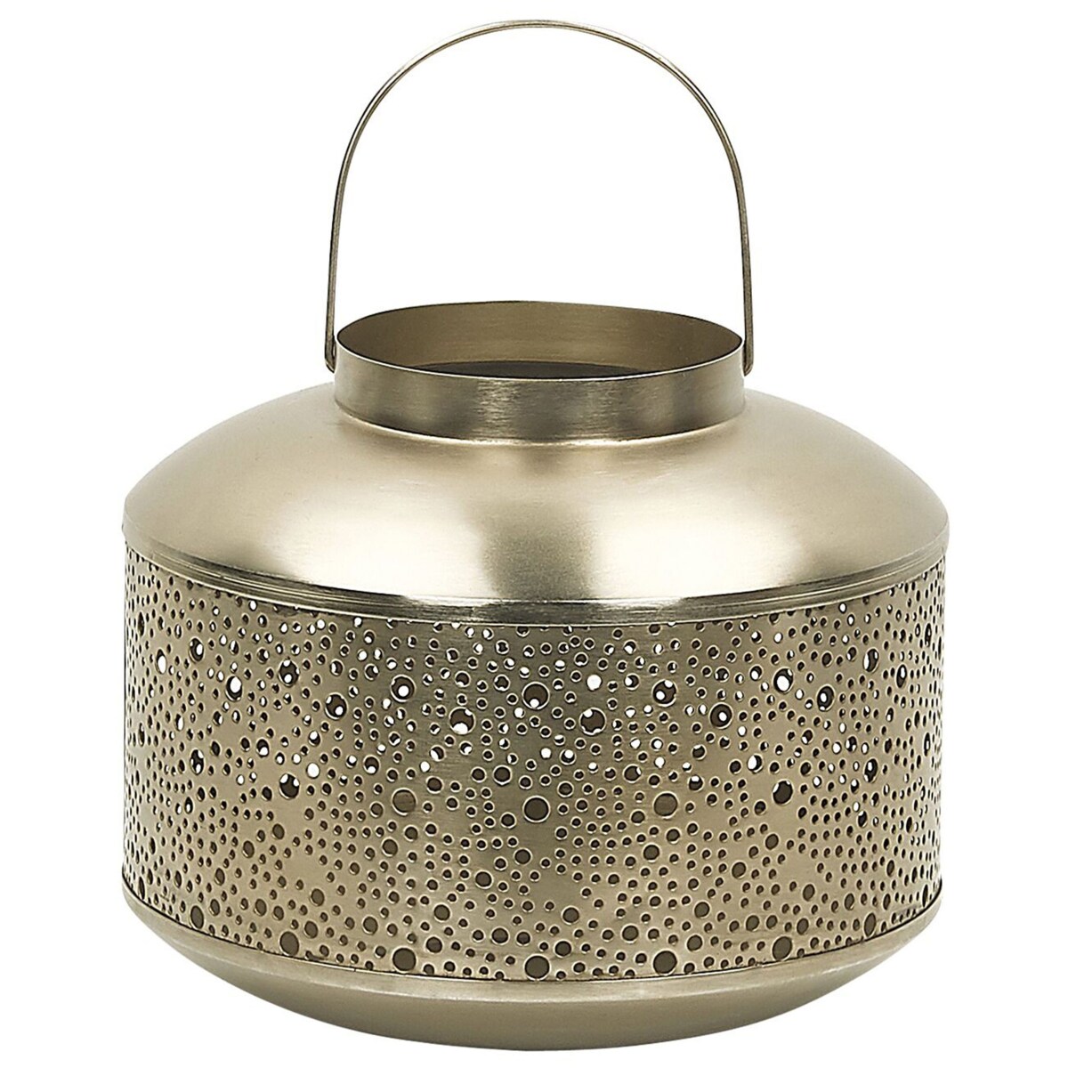 Lampion żelazny 22 cm złoty CORFU