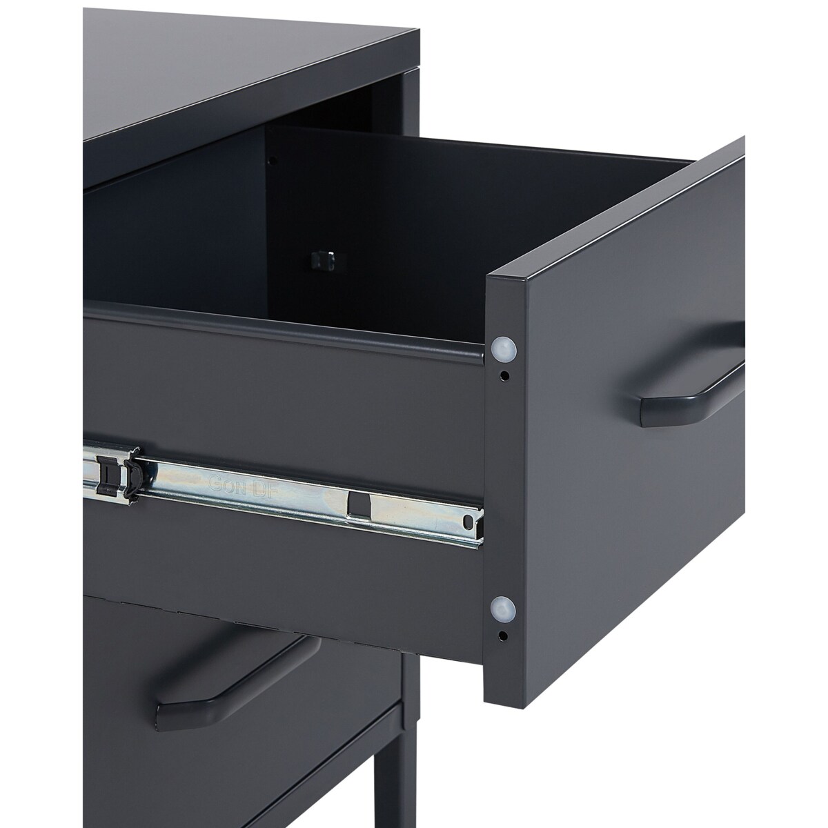 Szafka nocna metalowa grafitowa MALAVI