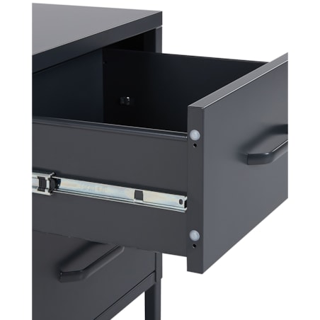 Szafka nocna metalowa grafitowa MALAVI