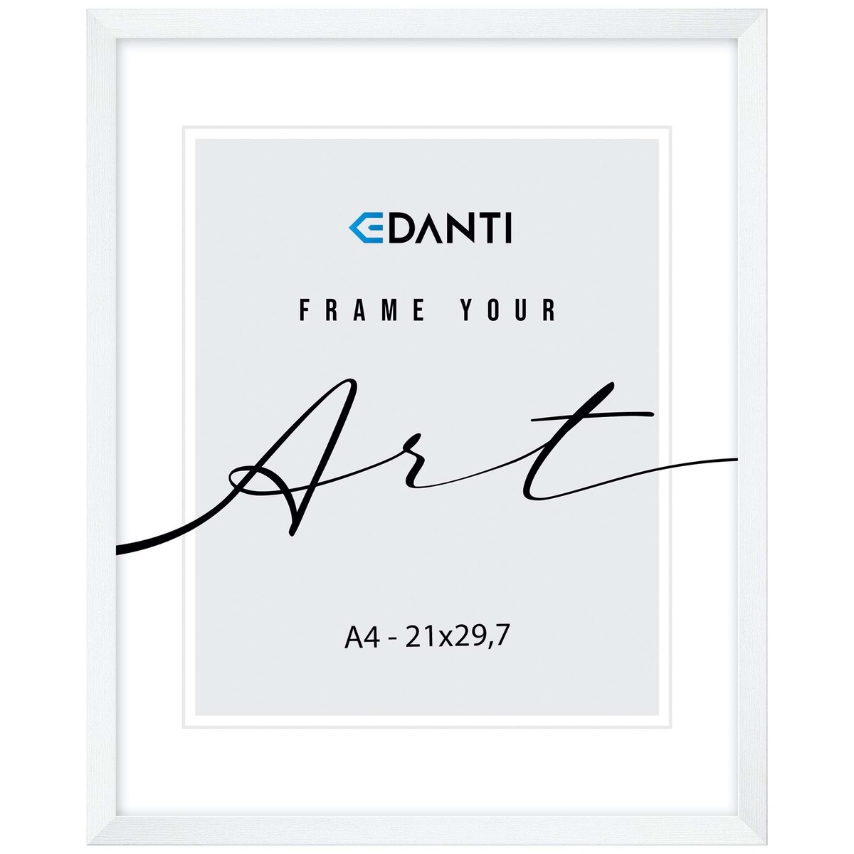 Ramka Na Zdjęcia A4 21X29,7 Cm Plakaty Dyplom Rama Wisząca Dekoracja Biała