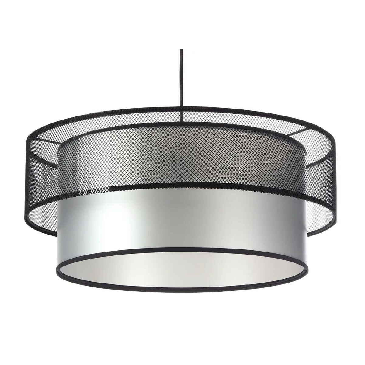 Lampa wisząca DOUBLE NET 60 srebrna