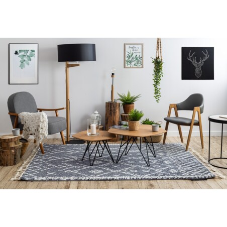 Dywan BERBER TANGER B5940 szary / biały 120x170 cm