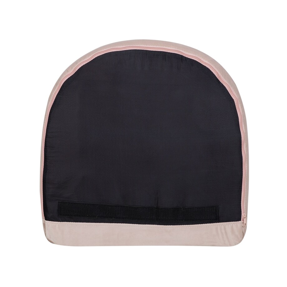 Fotel bujany welurowy różowy OXIE