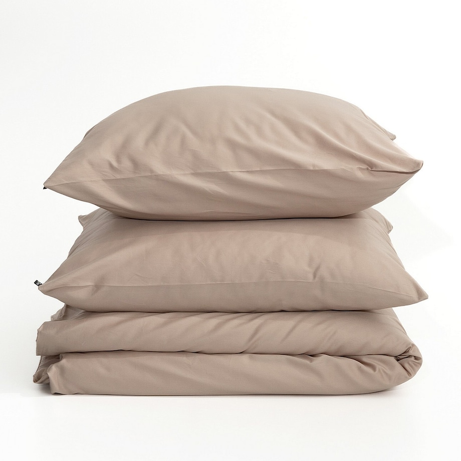 Pościel z satyny bawełnianej Rose beige 160x200 cm, 160x200 cm