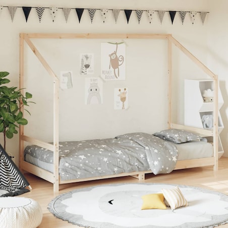 vidaXL Rama łóżka dla dzieci, 90x200 cm, drewno sosnowe