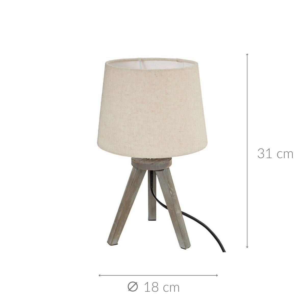 Lampka nocna na trójnogu MINI LIN, 31 cm